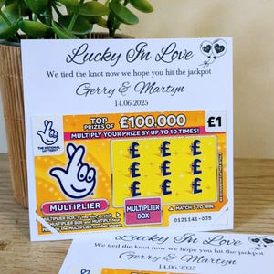 Porte-cartes à gratter personnalisés, Cadeaux de mariage personnalisés, Porte-cartes à gratter, Cadeaux pour invités de mariage