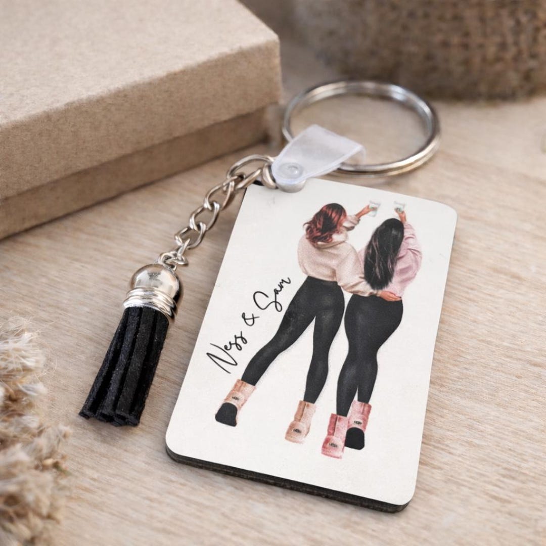 Personalised Friend Keyring, Best Friend Keyring, Best Friend Keyring ...