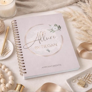 Personalised A5 Appointment Book, Small Business Stationery, Beauty Appointment Book, Business Appointment Book, Hairdresser