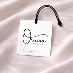 Square Clothing Tags, Hang Tags, Business Tags, Business Logo Tags, Clothing Tags, Swing Tags