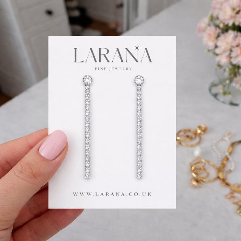Tarjetas para pendientes, tarjetas personalizadas para pendientes, tarjetas para joyería, tarjetas de presentación personalizadas, etiquetas para empresas, tarjetas de presentación, expositores de joyas imagen 1
