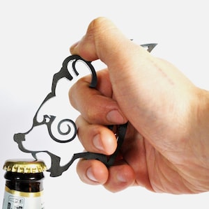 Skyrim Windhelm Bear inspired steel industrial Bottle Opener      /Coaster /Gaming Gift, Elder Scrolls, Oblivion, Geek, Stocking Filler
