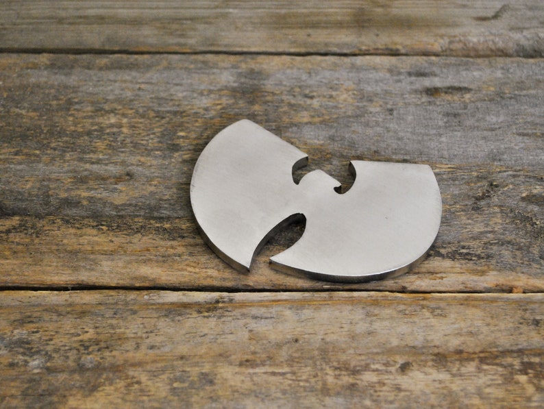 Wu-Tang Clan Inspired steel industrial Bottle Opener / Coaster / Paper Weight. Hip-hop, Rap, Music, Band, Gift, Christmas Stocking Filler 5mm Stainless Steel