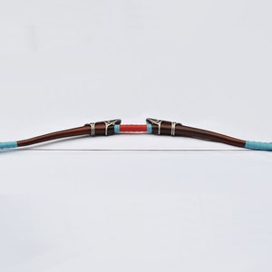 Hand-carved Wood, Steel and Leather Traveler's Bow replica Legend of Zelda Breath of the Wild BotW Medieval Fantasy Metal Wooden Longbow image 7