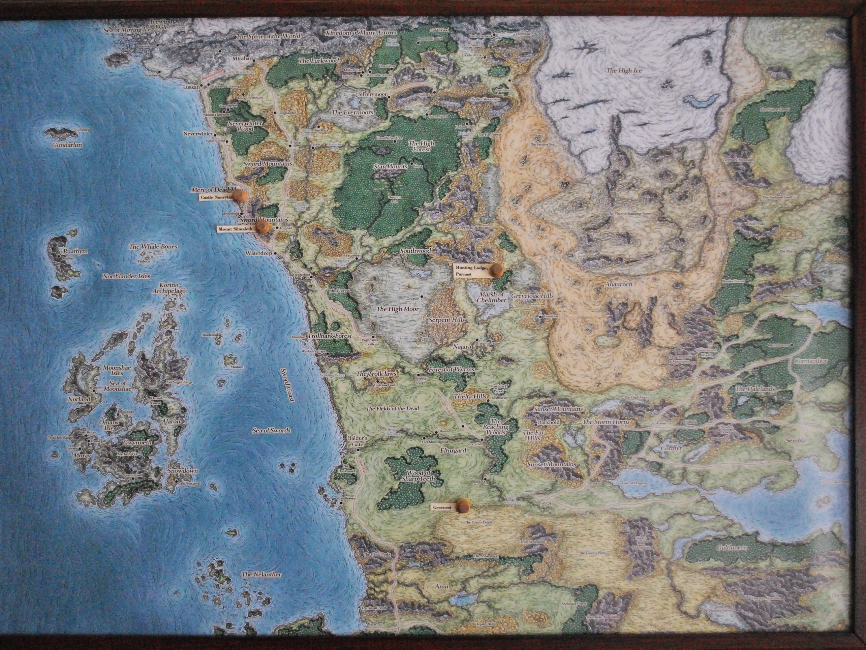 Dnd 5E Map Of Sword Coast