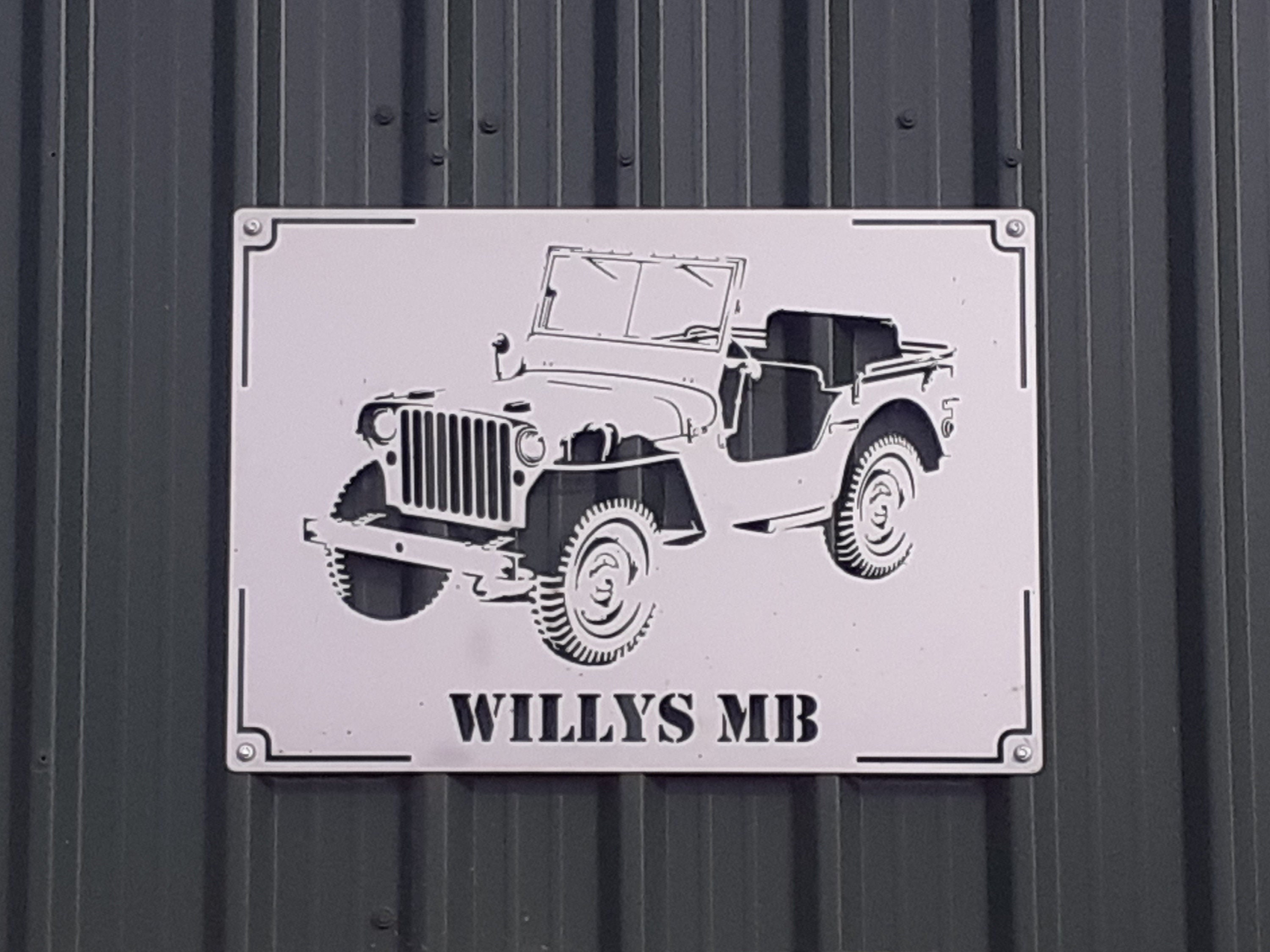 Ww2 Army Jeep Stainless Steel Cut-Out Wall Art Ford Gpw Willys - Etsy  Australia
