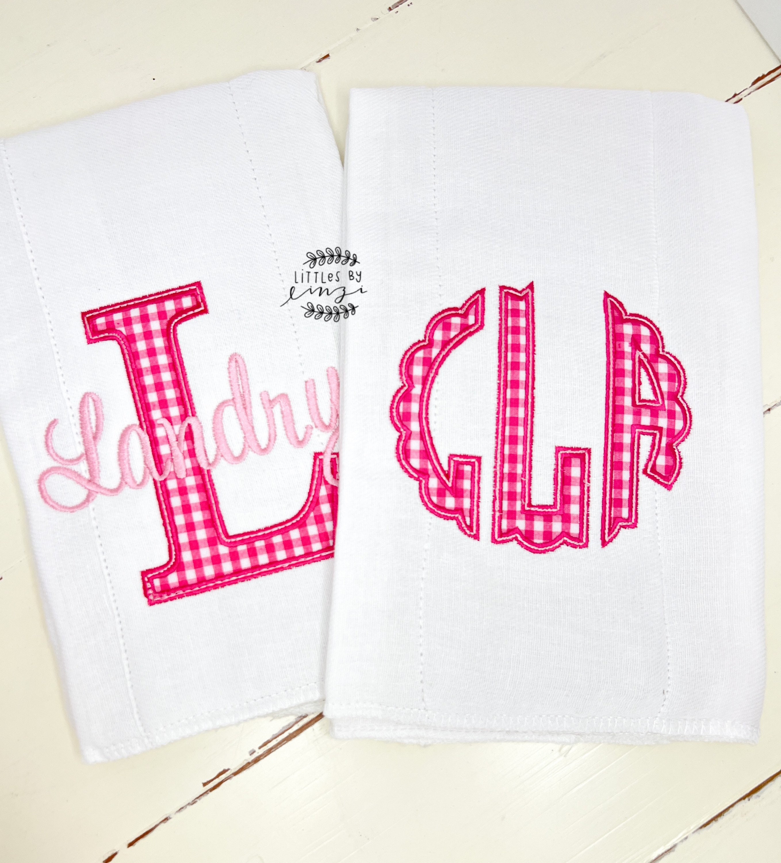 Littles by Linzi Shadow Font Monogram Sweatshirt