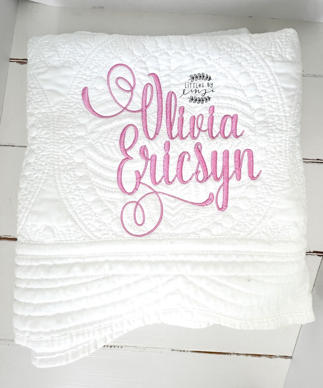 Monogrammed Baby Quilts Baby Shower Gift Baby Boy Gift Baby Blanket