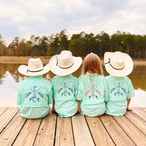 Monogrammed Fishing shirt - Fishing shirt - Camping - personalized fishing shirt