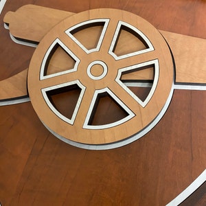 Arsenal Wooden 3D and Inlay logo image 3