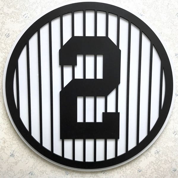 Retired Yankee Number Wall Art Etsy Retired Yankee Number Wall Art Etsy