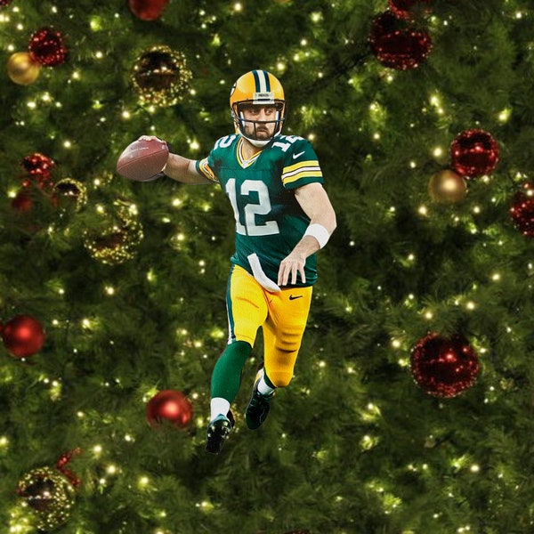 Aaron Rodgers Christmas Ornament 