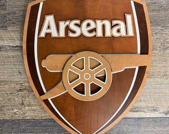 Arsenal Wooden 3D and Inlay logo