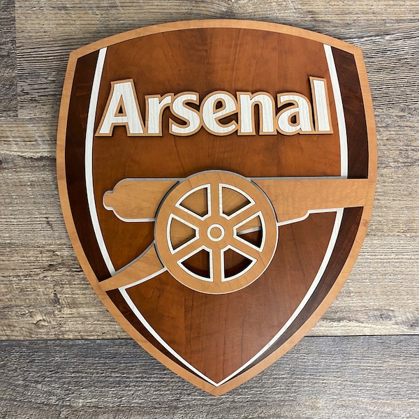 Arsenal Wooden 3D and Inlay logo
