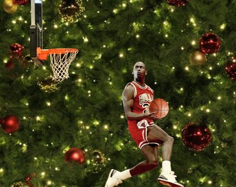 Awesome Michael Jordan Two-Piece Ornament set with Free Engraving and Gift box