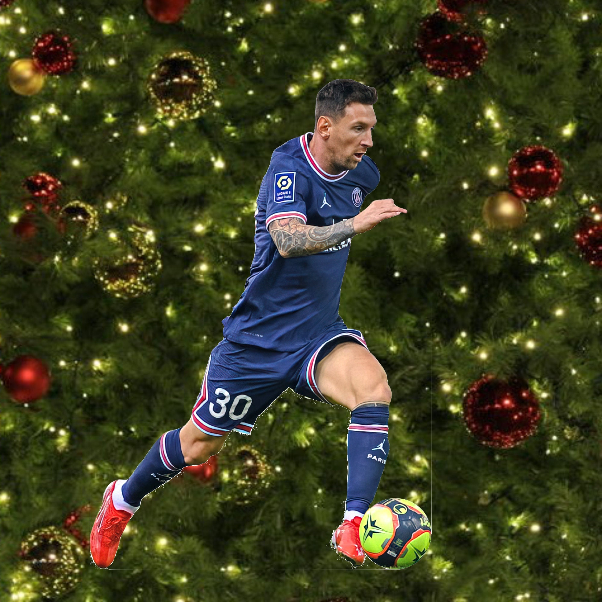 New Picture Of Messi In Christmas 2022 Updated 2021 Lionel Messi Psg New And Improved Deluxe | Etsy Uk