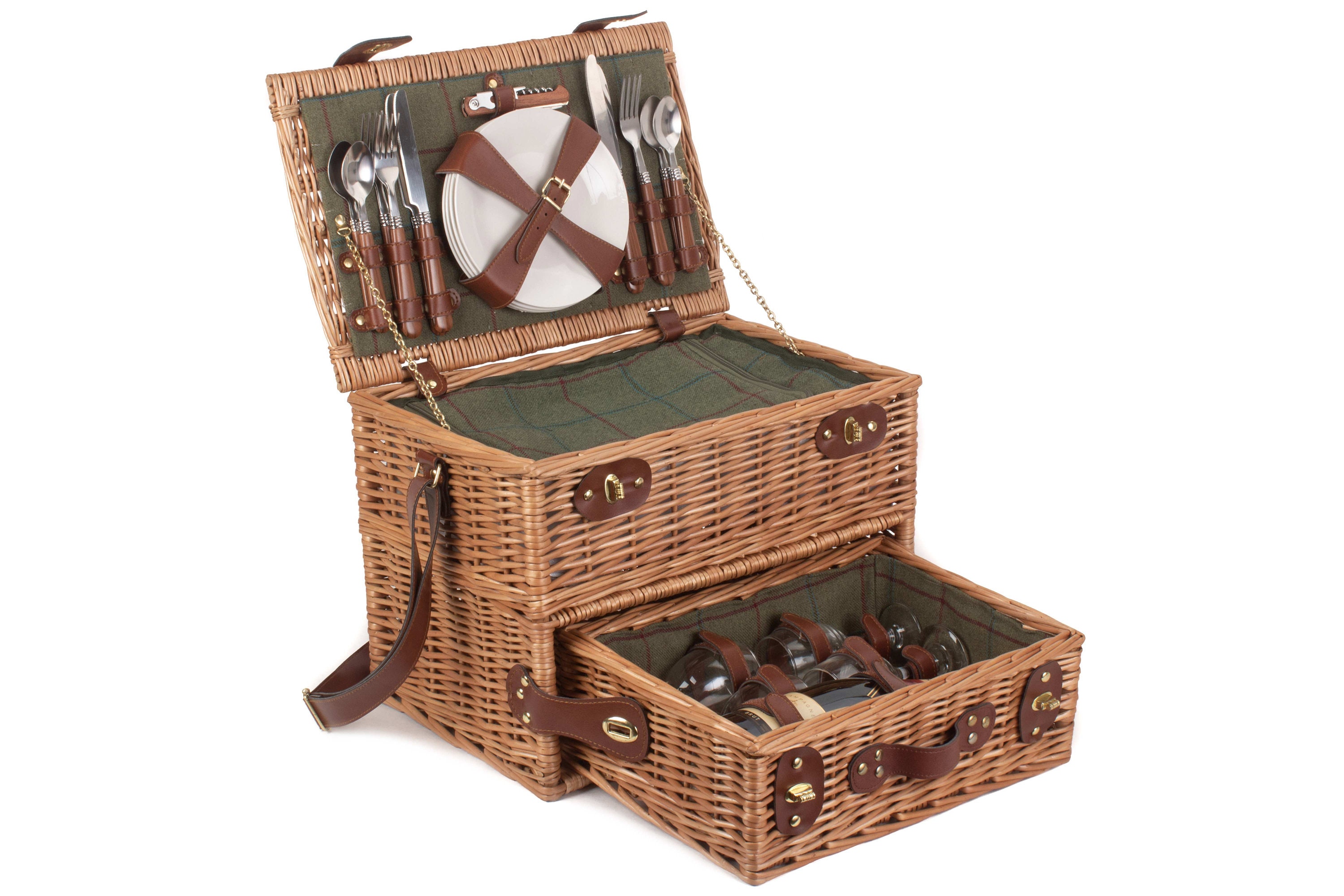 Personalised Picnic Basket Personalised 4 Person Picnic Etsy