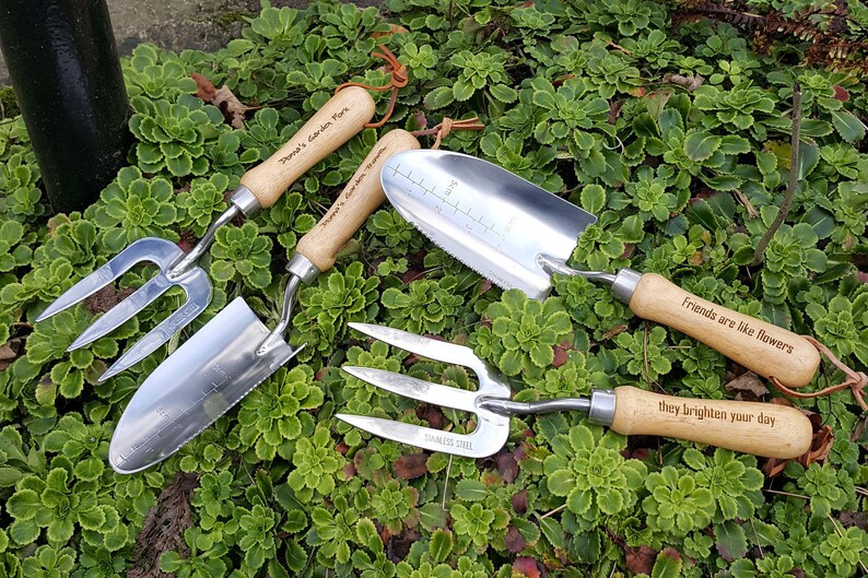 Personalised Gardening Tool Set from England Engraved for Etsy