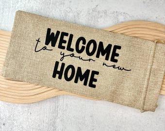 Realtor Closing Gift Wine Bottle Bag Housewarming Present New Home Welcome Celebration Champagne Tote Real Estate Client Appreciation House