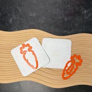 Carrot Acrylic Bookmark Easter Gift Young Reader Book Marker Page Holder Vegetable Design Spring Accessory Reading Motivation Children