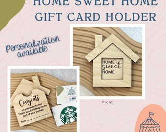Realtor Closing Gift Card Holder Home Sweet Real Estate Celebration House Key Present Idea Client Housewarming Basket Thank You Broker
