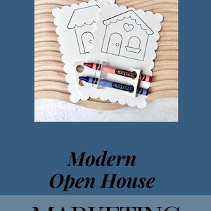 Kit de entretenimiento infantil con tarjetas para colorear de agentes inmobiliarios, hoja de actividades para niños, herramienta de marketing inmobiliario, decoración para sala de estar de apartamentos, jornada de puertas abiertas imagen 10