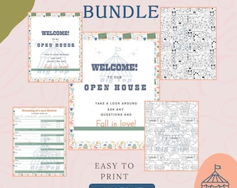 Back School Realtor Open House Sign in Sheet August Real Estate Printable Guest Property Showing Welcome Agent Marketing Template