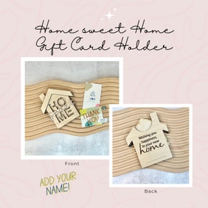 Home Sweet Home Geschenkkartenhalter Makler Abschlusstag Geschenk Neuer Hausbesitzer Geschenk Einweihungsparty Makler Danke Marketing Neues Haus Geschenk Umzug
