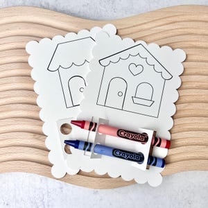 Kit de entretenimiento infantil con tarjetas para colorear de agentes inmobiliarios, hoja de actividades para niños, herramienta de marketing inmobiliario, decoración para sala de estar de apartamentos, jornada de puertas abiertas imagen 9