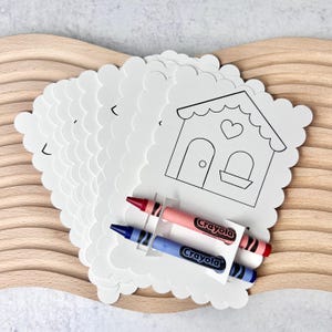 Children Activity Sheet Real Estate Themed Coloring Card Kid Entertainment Solution Open House Essential Marketing Material Business Promotion Tool Professional Realtor Supply Family Engagement Cards Property Showing Assistant Client