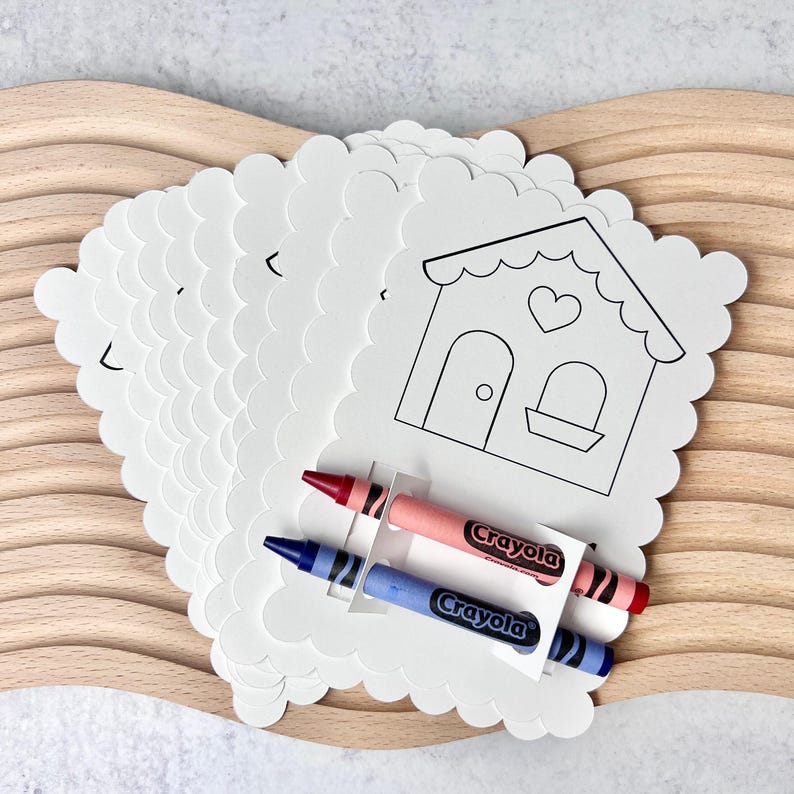 Children Activity Sheet Real Estate Themed Coloring Card Kid Entertainment Solution Open House Essential Marketing Material Business Promotion Tool Professional Realtor Supply Family Engagement Cards Property Showing Assistant Client