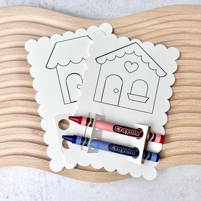 Open House Supply Realtor Coloring Card Kid Entertainment Kit Children Activity Sheet Marketing Tool Business Promotion Material Client Engagement Strategy Property Showing Essential Professional Presentation Cards Real Estate Agent