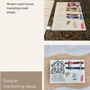 Open House Coloring Card Realtor Marketing Tool Broker Business Promotion Material Child Entertainment giveaway Activity Viewing Game Kids image 8