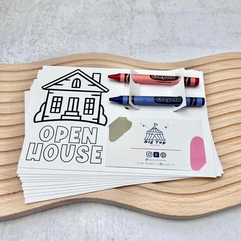 Property Viewing Game Coloring Activity Card Open House Entertainment Tool Child Engagement Resource Real Estate Marketing Material Professional Realtor Giveaway Printable Design Family Friendly Activity House Themed Artwork Client Children