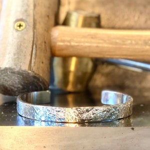 Extra Thick Sterling Silver Cuff Bracelet, Men Solid Silver Bracelet, Heavy Sterling Silver Jewelry, Gift for Boyfriend, Grooms Gift, 9x3mm