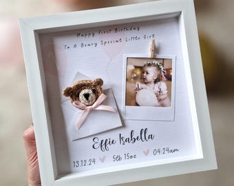 Personalized First Birthday Keepsake Nursery Decor