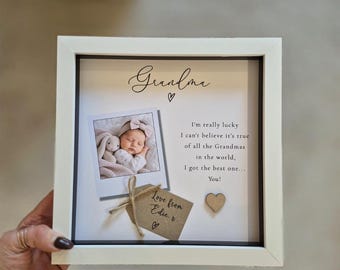 Personalised Grandma Photo Frame. Grandmother Gift. Present for Granny