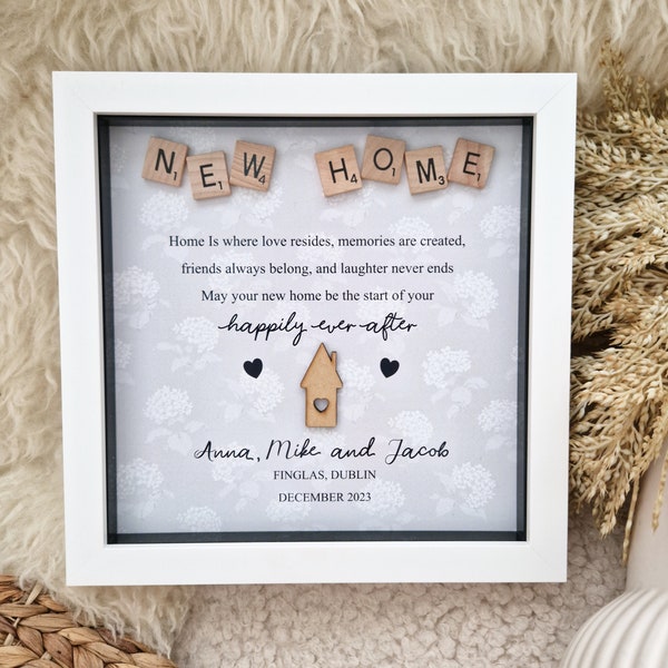 Personalised New Home First Home Gift. New home Gifts. First Home frame.  New home frame