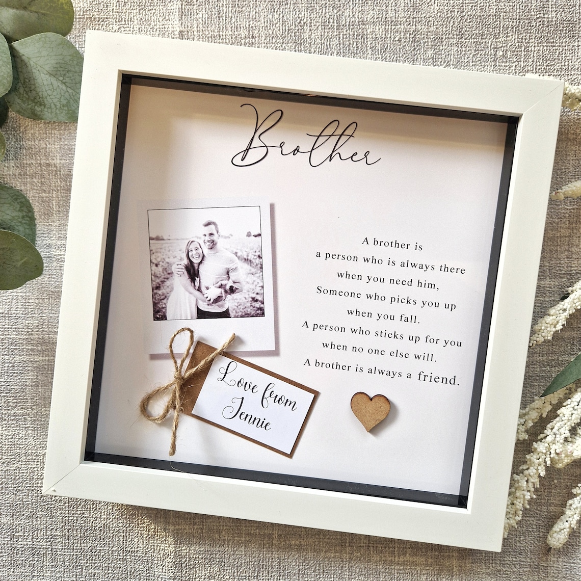 Personalised Brother Frame. Brother Gifts. Personalised Gift - Etsy UK