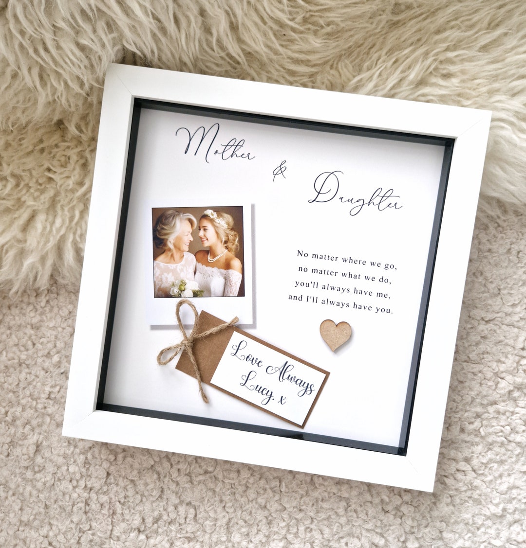 Personalized Mother Daughter Picture Frame: Custom Photo Gift (9x9) - Etsy