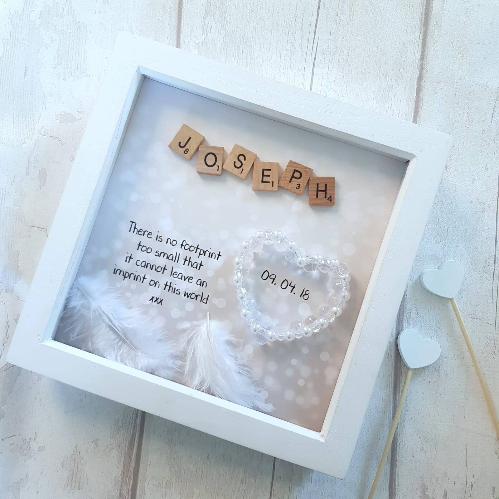 Baby Memorial Frame Bereavement Gift Rainbow Baby Sympathy Etsy Ireland