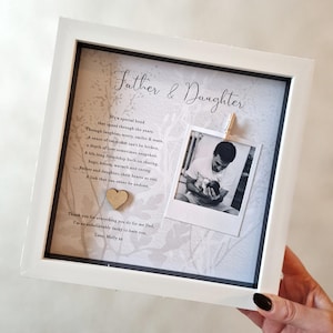 Personalized Father & Daughter Photo Frame: Sentimental Dad Gift