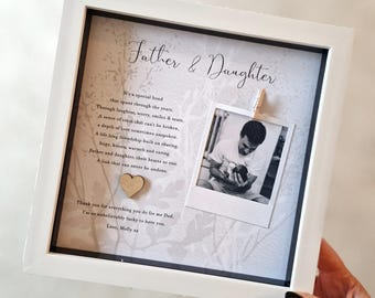 Personalized Father & Daughter Photo Frame: Sentimental Dad Gift