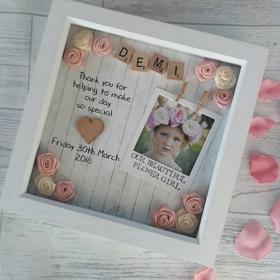 flower girl photo frame