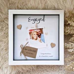 Personalised engagement frame, engagement gifts, Wedding Gifts, gift for engagement, engagement party gift, she said yes, couple gifts