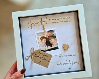 Gift For Grandad, Granda Personalised Frame, Fathers day, Presents for Grandad, Grandad from child, Gift for Grandpa, Dad Gift from Child