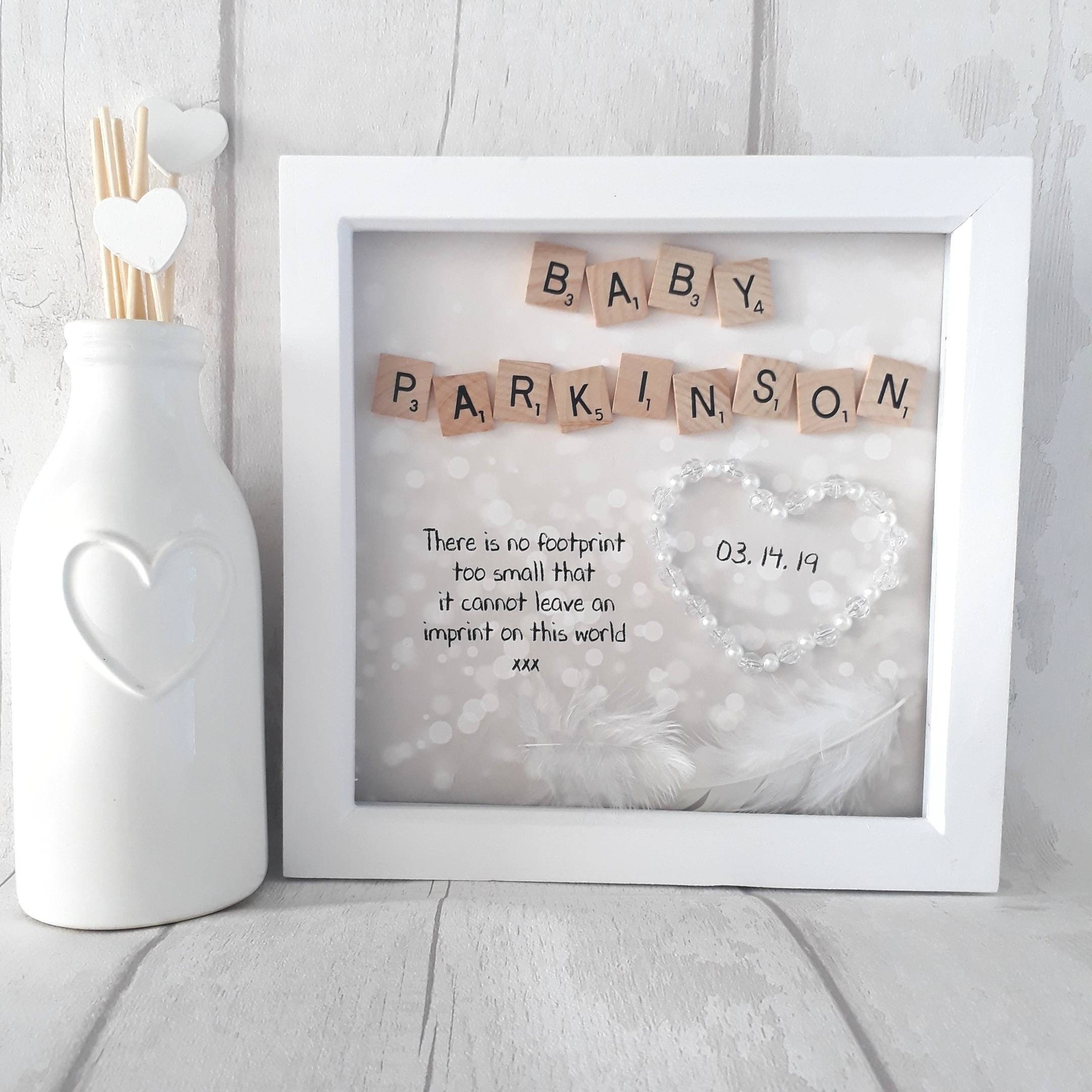 Baby Memorial Frame Bereavement Gift Rainbow Baby Sympathy Etsy