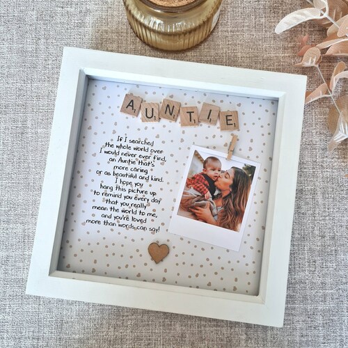 Personalised Auntie Aunty Frame Aunt Gifts Gift for Auntie Etsy