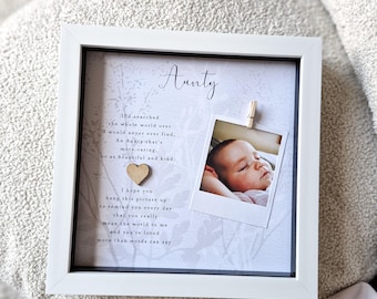 Personalized Aunt Scrabble Frame: Sentimental Photo Gift
