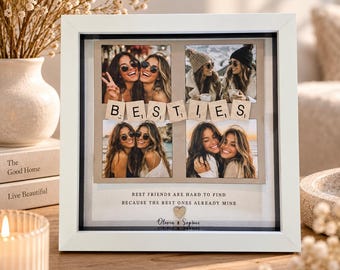 Best Friend Picture Frame, Best Friend Gift, Personalised Bestie Photo Gift, Gift for Bestie, Friendship Keepsake